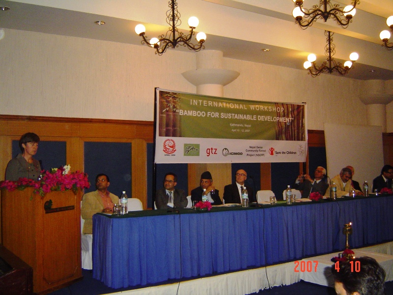 Dr. Coosje Hoogendoorn, DDG of INBAR, made a speech at the opening ceremony of the seminar.