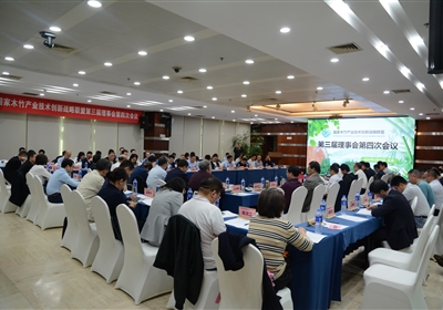 国家木竹产业技术创新战略联盟第三届理事会第四次会议在竹藤中心召开
